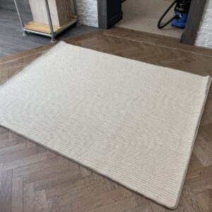 Wool Rug - Large with Whipped Edge, Beige, Neutral (180 X 240)