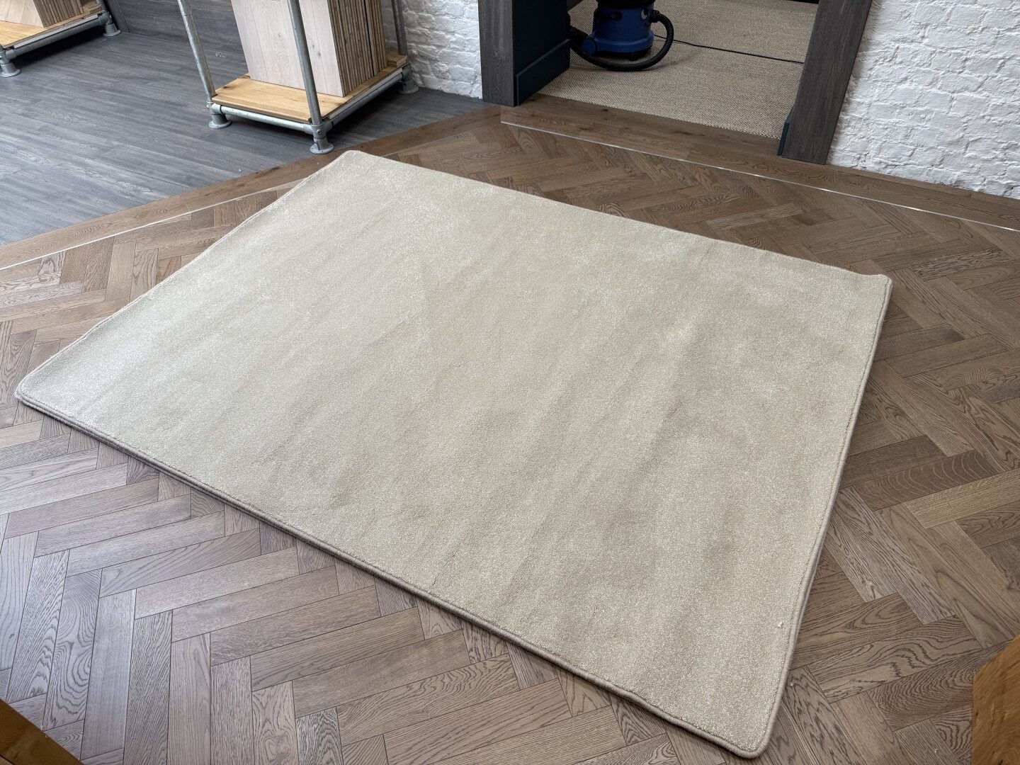 Synthetic Rug - Large with Whipped Edge, Beige (180 X 240)
