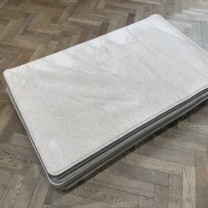 Synthetic Rug - Small with Whipped Edge, Silver (90 X 150)