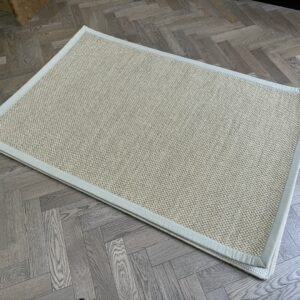 Sisal Rug - Medium with Beige Tape, Natural, Beige (120 X 180)
