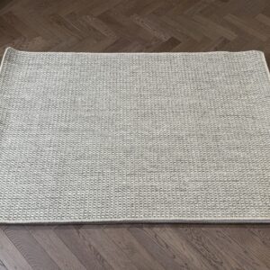 Wool / Sisal Rug - Medium with Whipped Edge, Cream, Neutral, Beige (120 X 180)