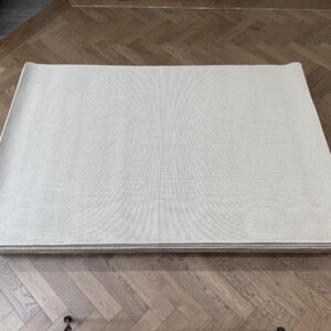Wool Rug - Medium with Whipped Edge, Cream, Neutral, Beige (120 X 180)