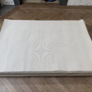 Wool Rug - Medium with Whipped Edge, Cream, Neutral, Beige (120 X 180)