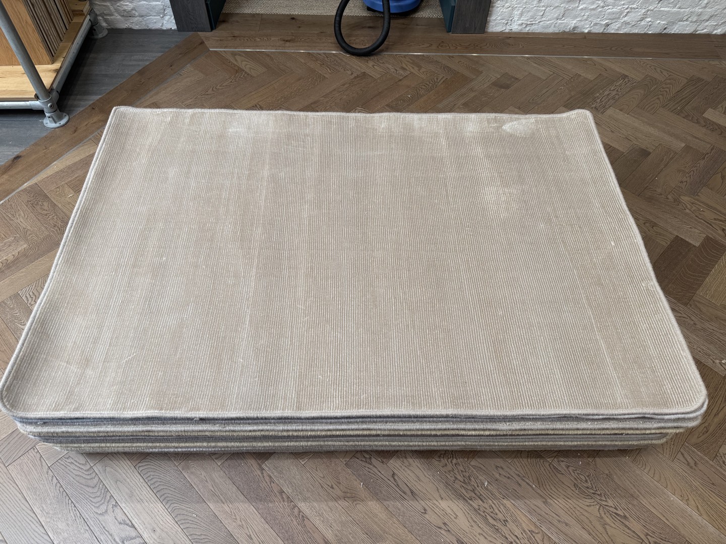 Tencel Rug - Medium with Whipped Edge, Beige (120 X 180)