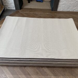 Wool Rug - Medium with Whipped Edge, Cream, Neutral, Beige (120 X 180)