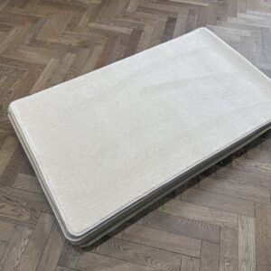 Synthetic Rug - Small with Whipped Edge, Cream, Neutral, Beige (90 X 150)