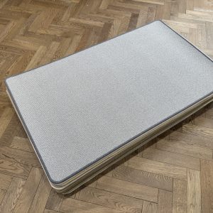 Wool Rug - Small with Whipped Edge, Grey (90 X 150)