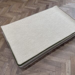 Wool Rug - Small with Whipped Edge, Beige, Neutral (90 X 150)