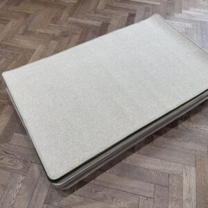 Woolmix Rug - Small with Whipped Edge, Neutral, Grey (90 X 150)