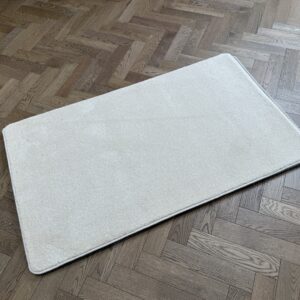 Synthetic Rug - Small with Whipped Edge, Cream, White (90 X 150)