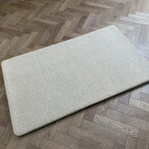Wool Rug - Small with Whipped Edge, Neutral, Grey (90 X 150)