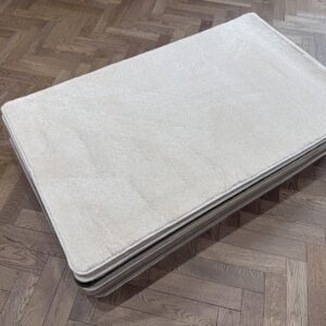 Synthetic Rug - Small with Whipped Edge, Cream (90 X 150)