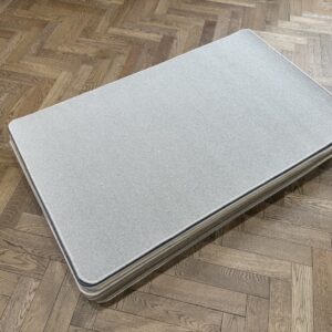 Wool Rug - Small with Whipped Edge, Grey (90 X 150)